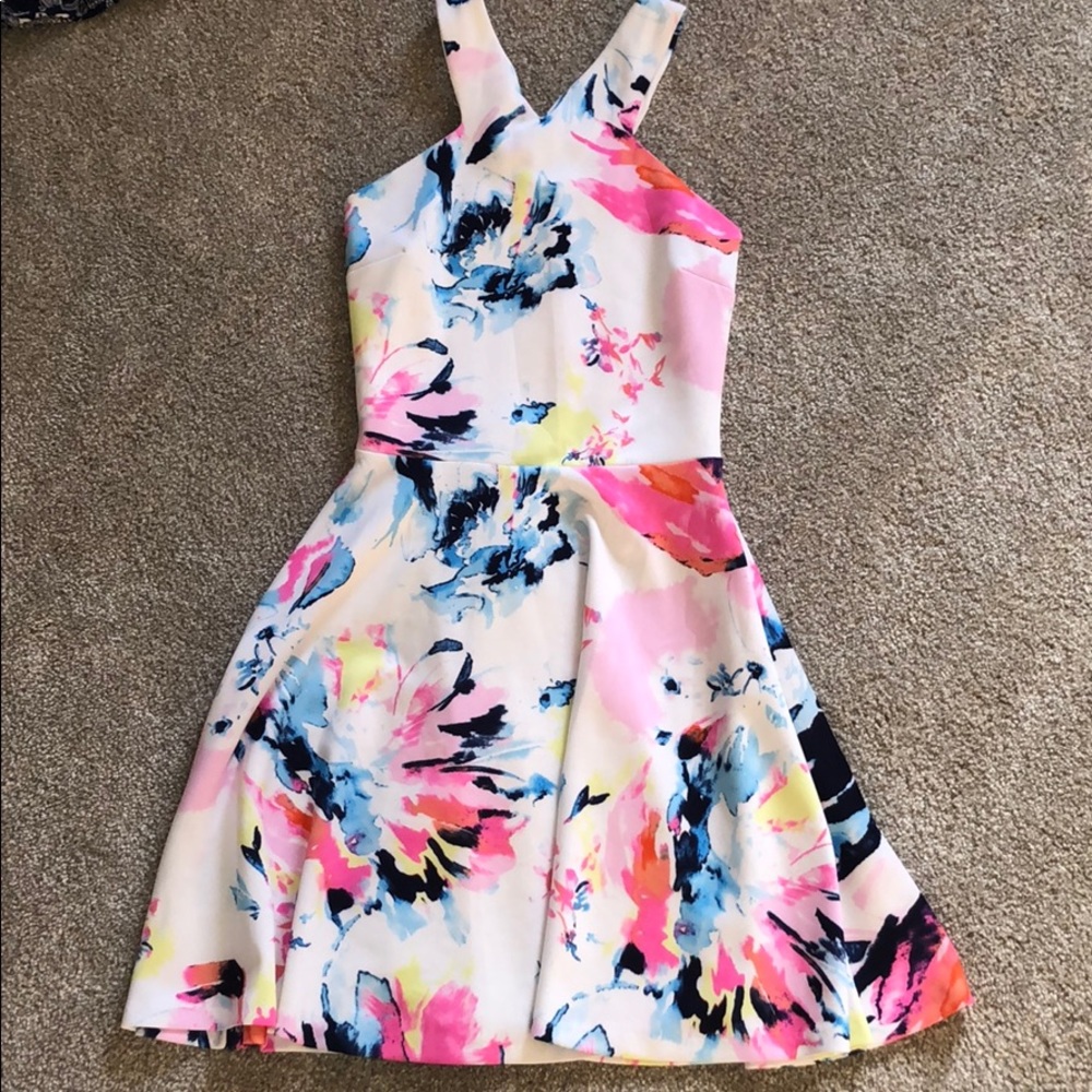 Aqua colorful dress!